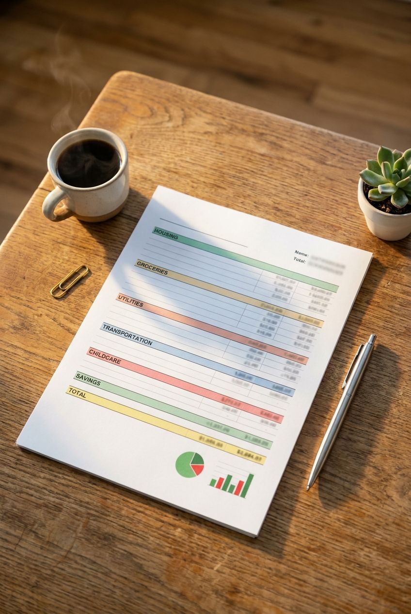 Featured image for Monthly Budget for a Family of 4: A Realistic Plan With Real Numbers - focus on Monthly budget for a family of 4