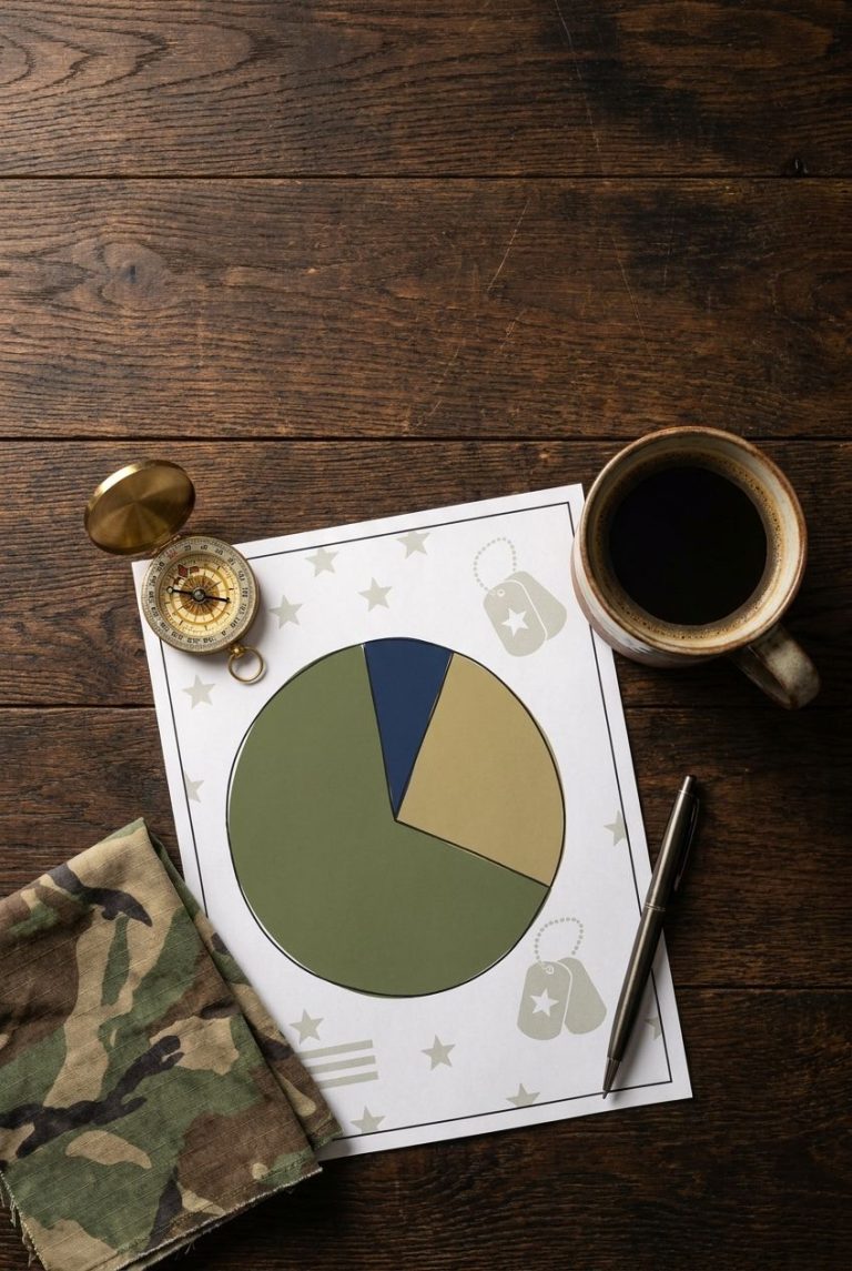 Featured image for The 50/30/20 Budget for Military Families: How to Make It Work With BAH, BAS, and Deployment Pay - focus on 50/30/20 budget for military families