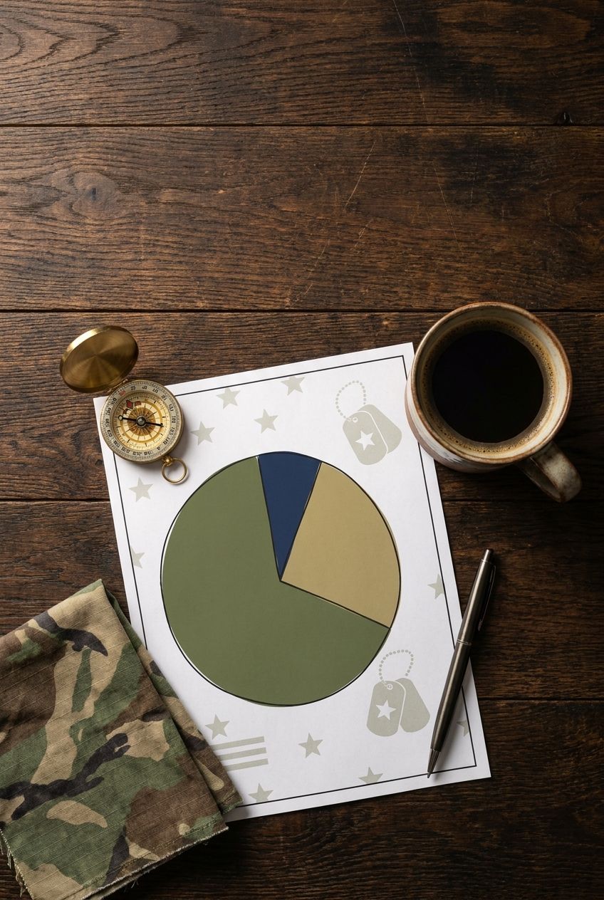 Featured image for The 50/30/20 Budget for Military Families: How to Make It Work With BAH, BAS, and Deployment Pay - focus on 50/30/20 budget for military families