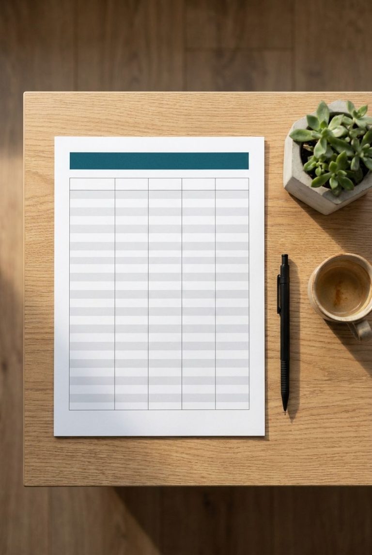 Featured image for Monthly Budget Spreadsheet Template: Build One in 30 Minutes (Free Layout Included) - focus on Monthly budget spreadsheet template